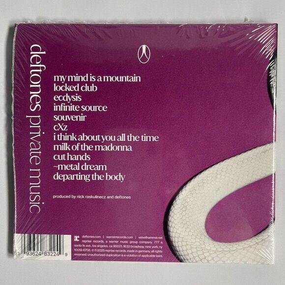 Deftones Private Music NEW Compact Disc, CD, ALTERNATE JACKET ART 2025 - Picture 2 of 2